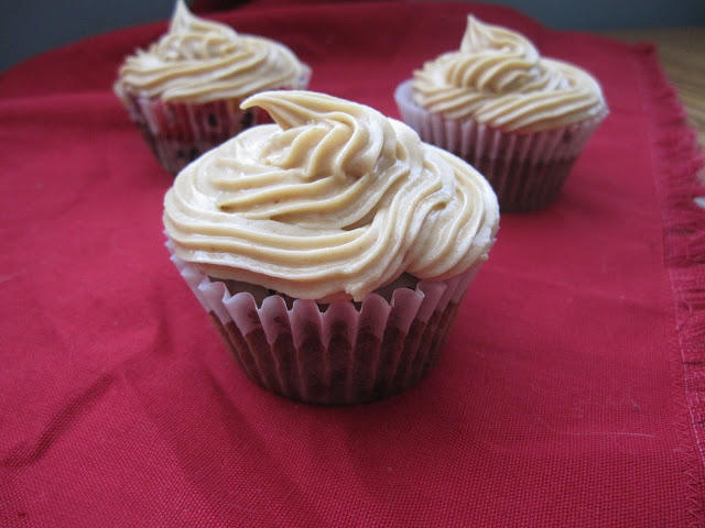 Double Chocolate Cupcakes with Peanut Butter Frosting Recipe