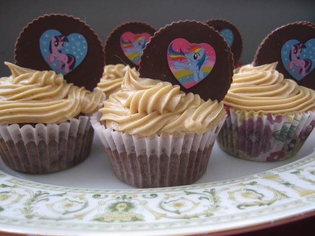 Double Chocolate Cupcakes with Peanut Butter Frosting Recipe