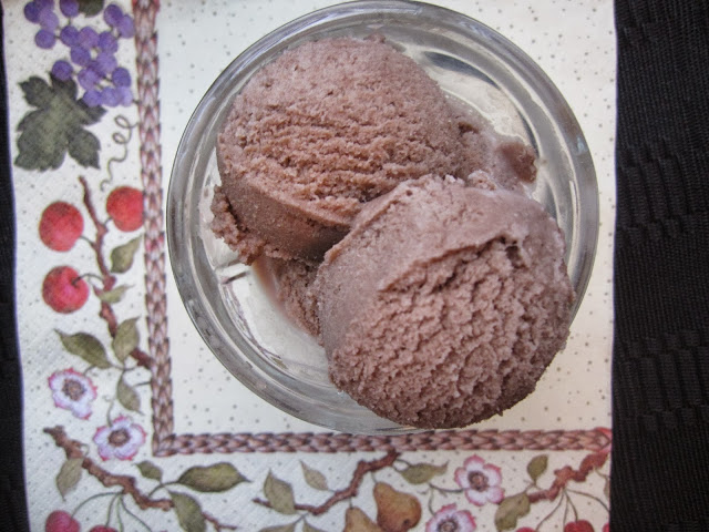 Chocolate Frozen Yogurt with Greek Yogurt 