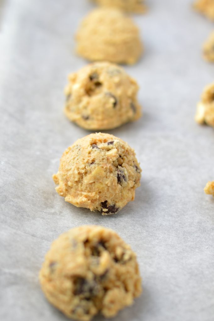 Sweet and salty chocolate chip cashew cookies. The perfect snack to bring to work or school.