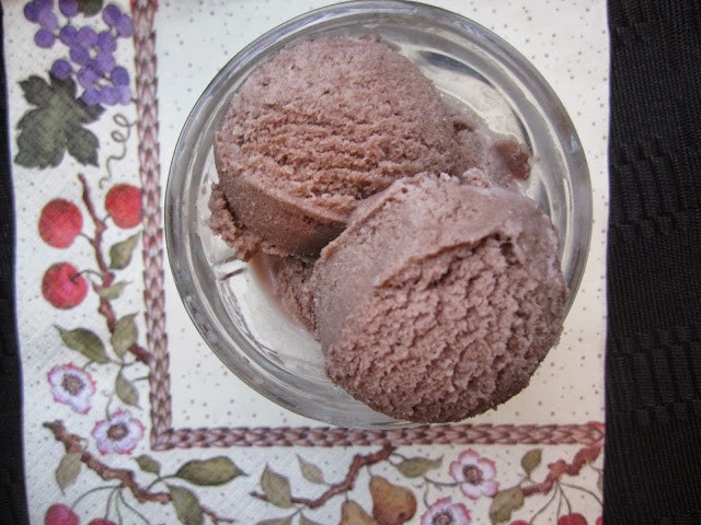 Chocolate Frozen Yogurt with Greek Yogurt