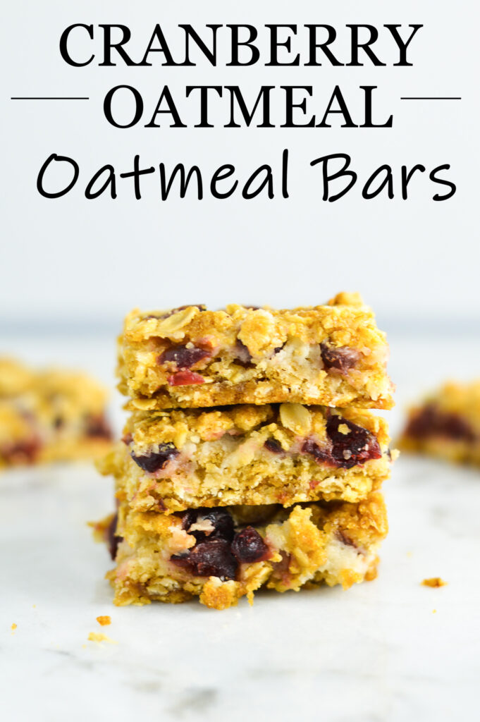 Cranberry Oatmeal Cheesecake Bars