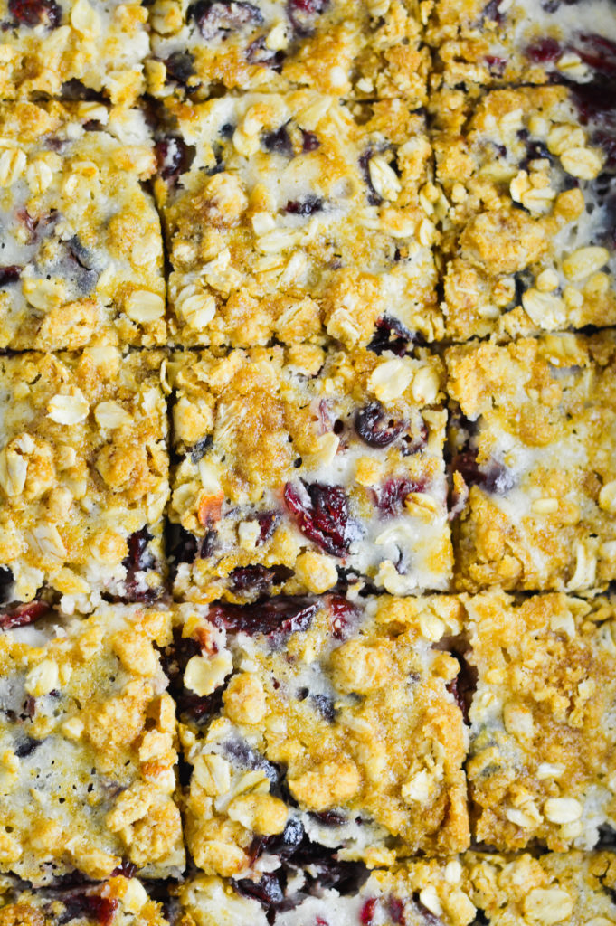 Cranberry Oatmeal Cheesecake Bars