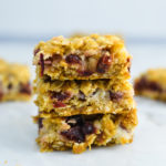 Cranberry Oatmeal Cheesecake Bars