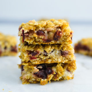 Cranberry Oatmeal Cheesecake Bars