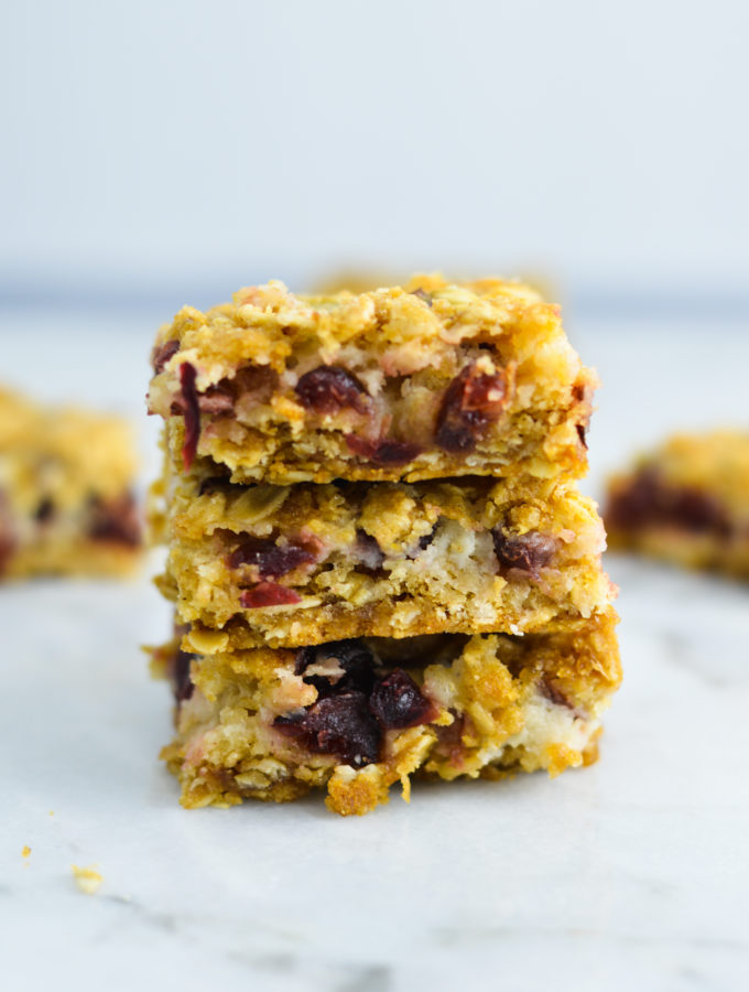 Cranberry Oatmeal Cheesecake Bars