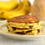 Chocolate Chip Banana Oatmeal Pancakes