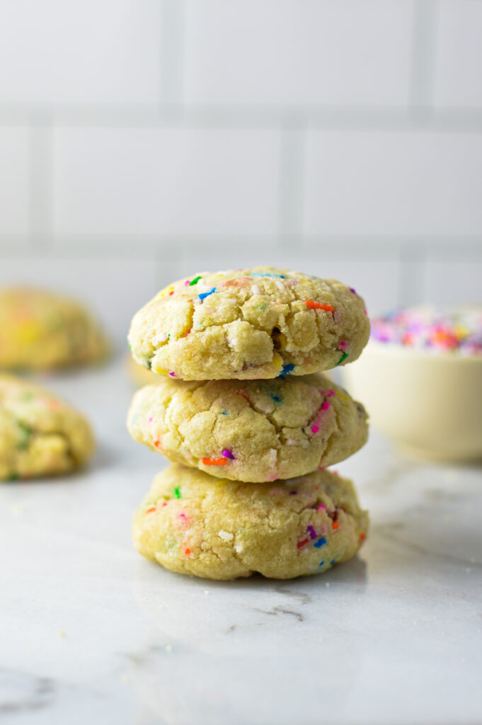 Nutella Stuffed Cookies with Sprinkles