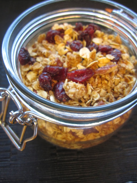 This pecan cranberry granola is one of my favorite granola recipes! It has everything you want: sweet, salty, crunchy.. and delicious.