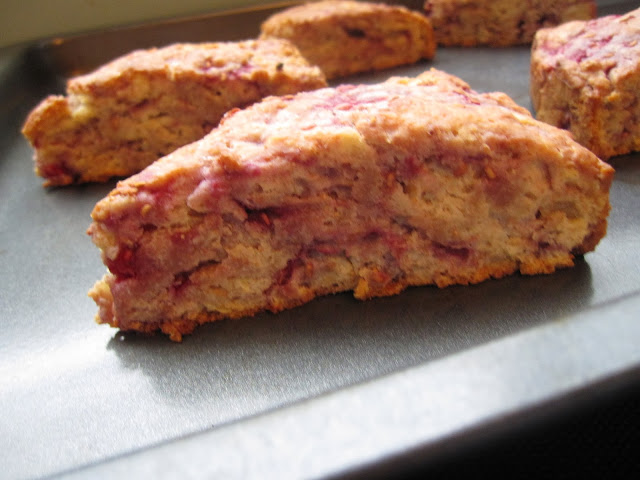 These whole wheat raspberry scones are the perfect way to use up your ricotta in your fridge! Great for a grab and go breakfast!