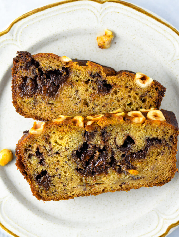 Chocolate Hazelnut Banana Bread