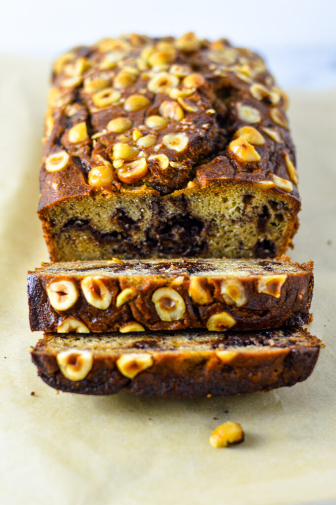 Chocolate Hazelnut Banana Bread