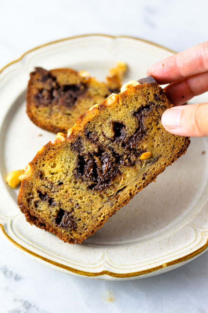 Chocolate Hazelnut Banana Bread