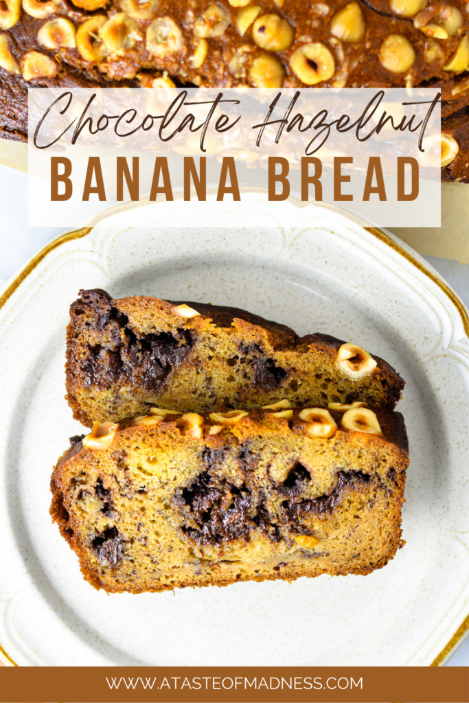 Chocolate Hazelnut Banana Bread