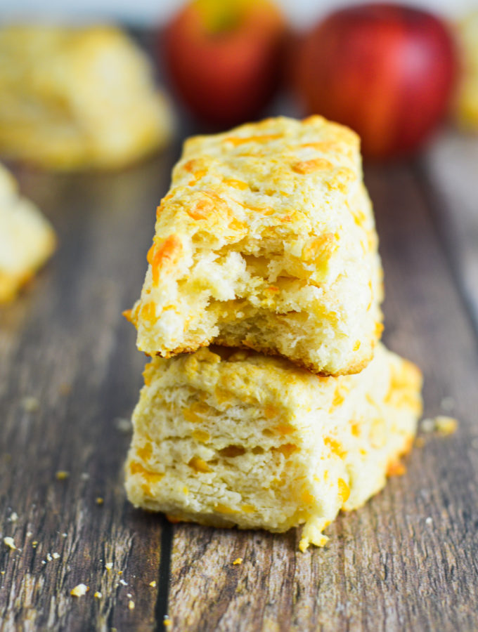 Apple Cheddar Cheese Biscuits