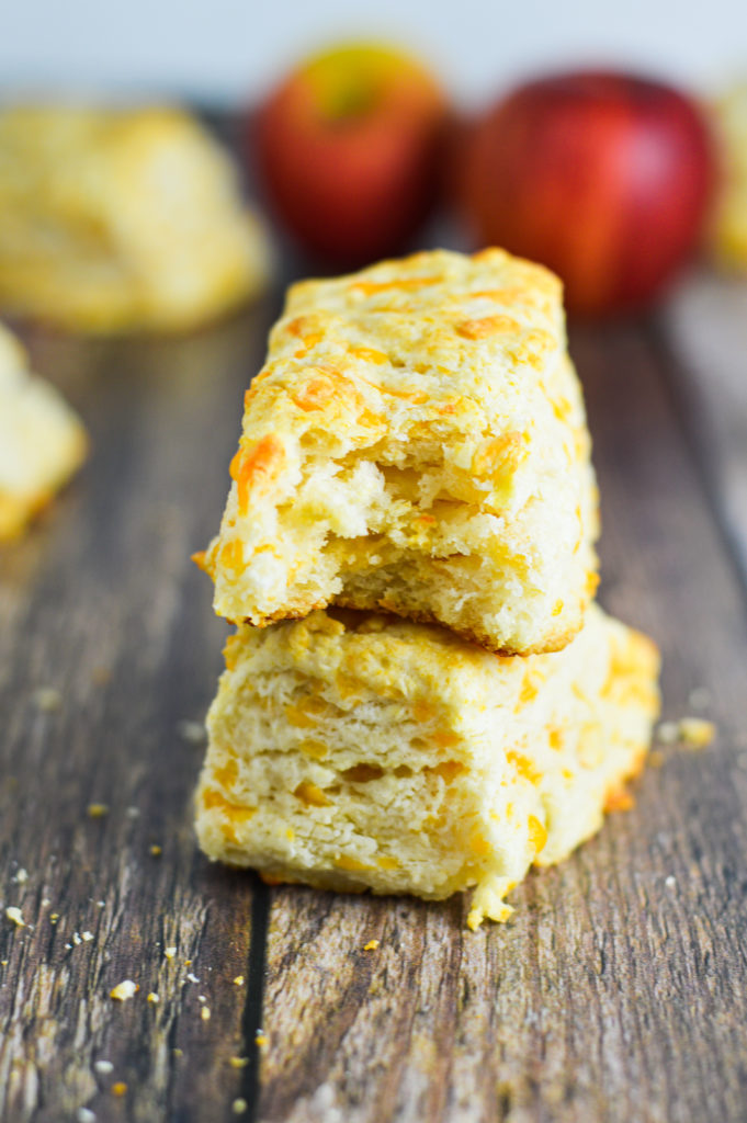 Apple Cheddar Cheese Biscuits