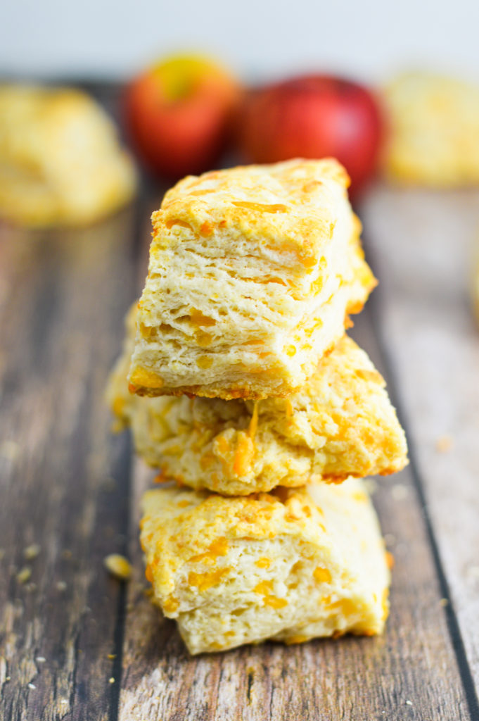 Apple Cheddar Cheese Biscuits