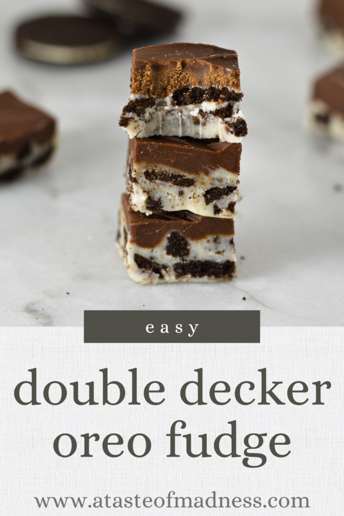 Double Decker Oreo Fudge