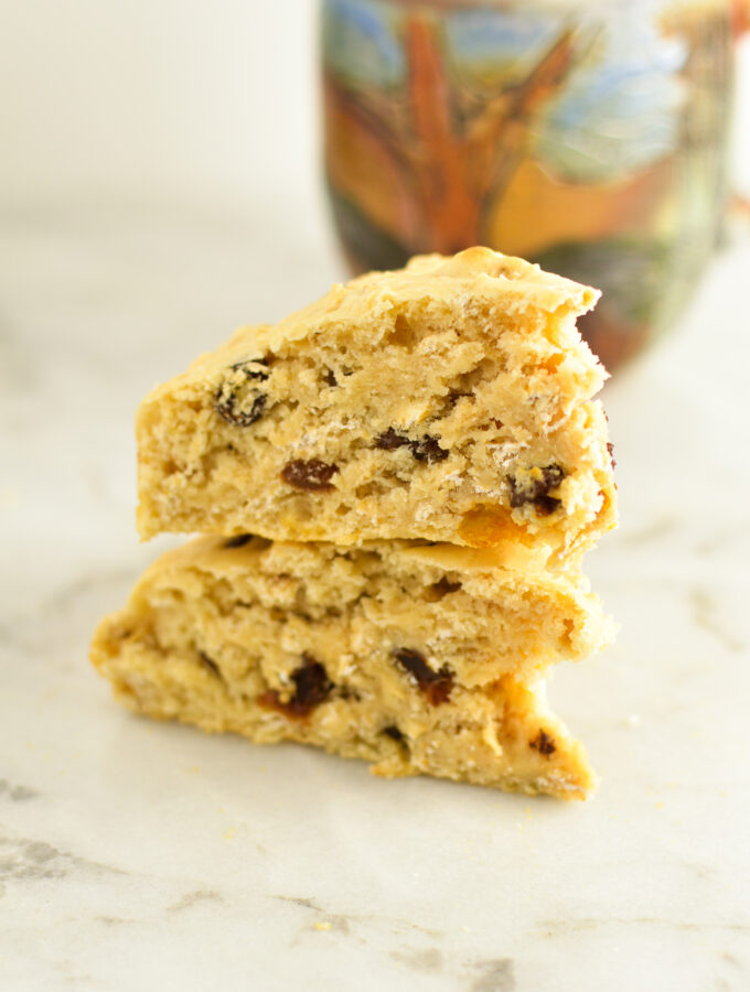 Raisin and Oat Scones