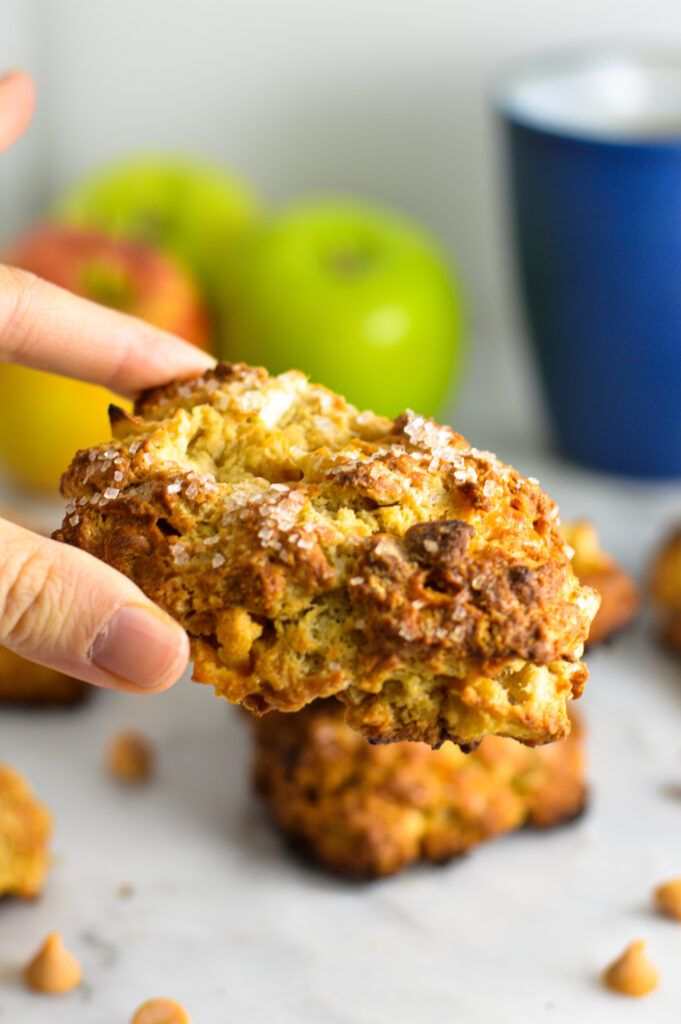 Apple and Butterscotch Scones