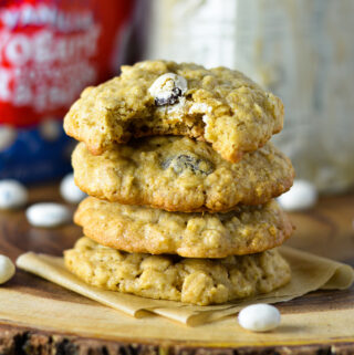 Oatmeal Yogurt Raisin Cookies