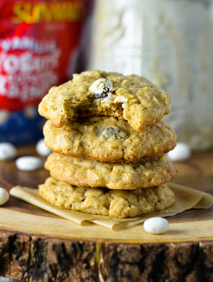 Oatmeal Yogurt Raisin Cookies