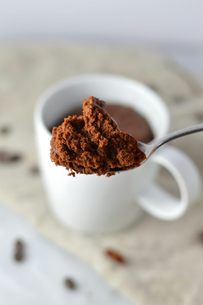 This eggless 4 Ingredient Chocolate Mug Cake can be made vegan and is ready in under 5 minutes. The perfect dessert recipe for one.