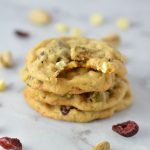 These Cranberry Pistachio White Chocolate Cookies are the perfect Christmas cookie recipe. This soft cookie recipe is one of my favourites.