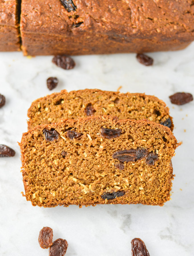 Raisin and Coconut Pumpkin Bread