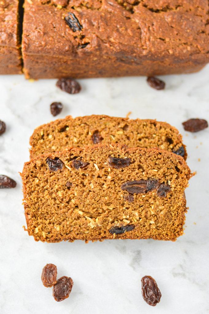 Raisin and Coconut Pumpkin Bread