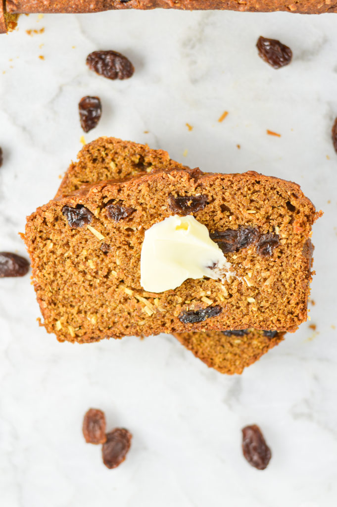 Raisin and Coconut Pumpkin Bread