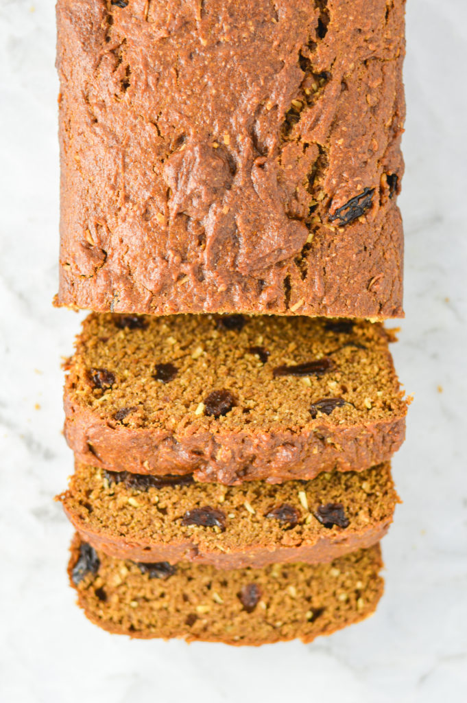 Raisin and Coconut Pumpkin Bread