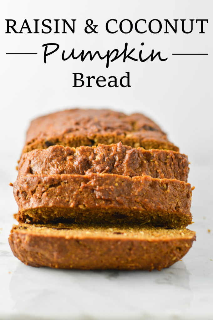 Raisin and Coconut Pumpkin Bread