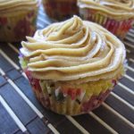 Vanilla Bean Cupcakes with Peanut Butter Frosting