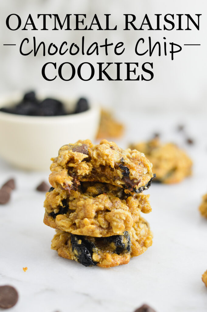 Oatmeal Raisin Chocolate Chip Cookies