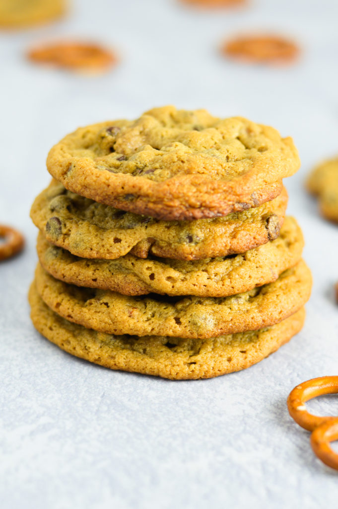 Peanut Butter Pretzel Chocolate Chip Cookies