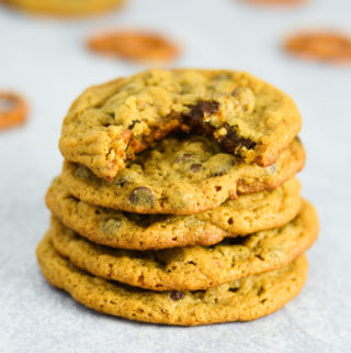 Peanut Butter Pretzel Chocolate Chip Cookies