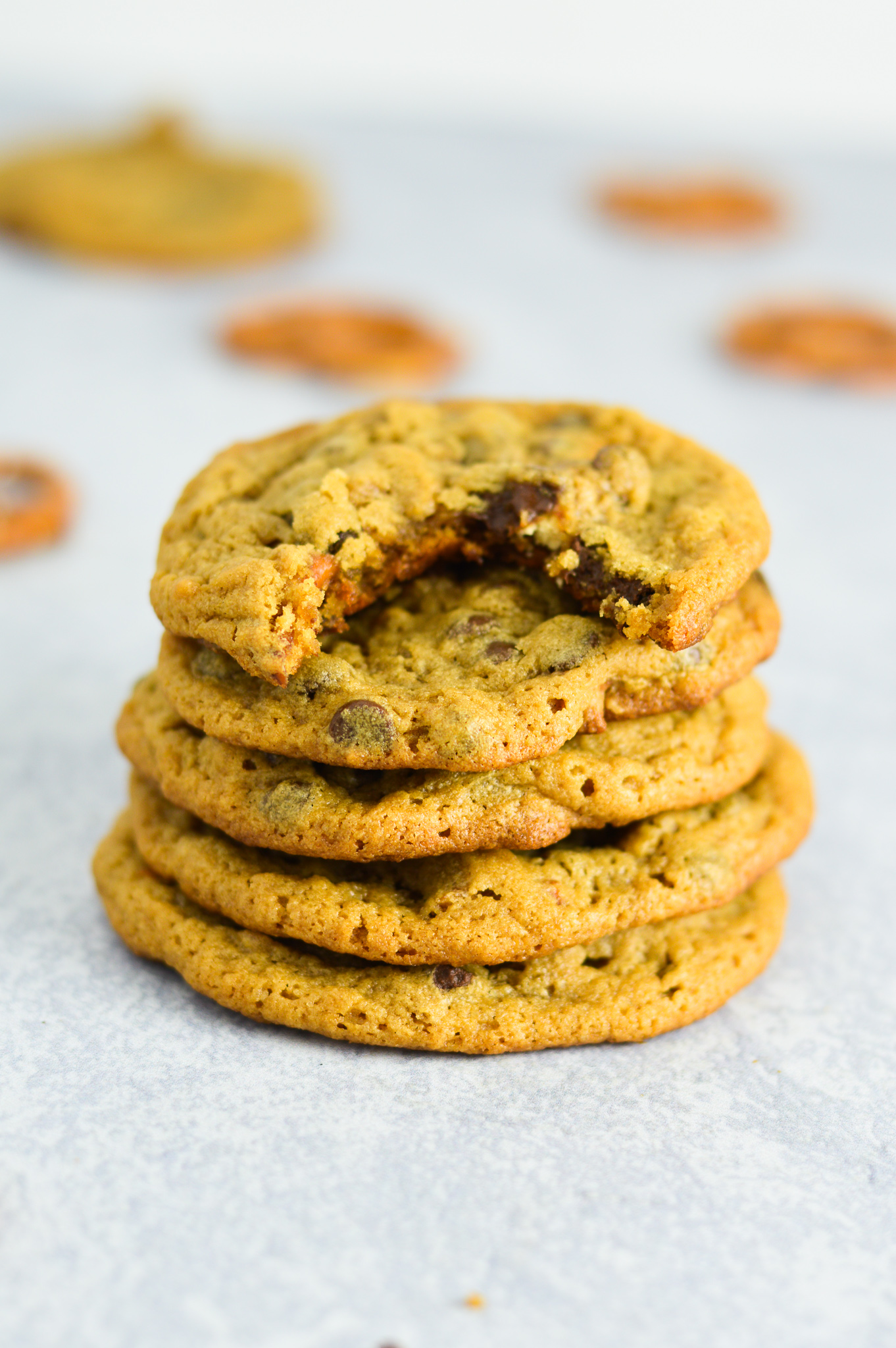 Peanut Butter Pretzel Chocolate Chip Cookies