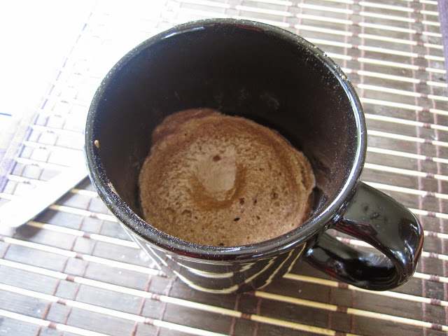 This Chocolate Vanilla Protein Mug Cake is made with vanilla whey protein powder and no egg. Perfect post workout snack recipe.