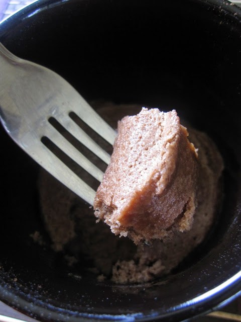 Chocolate Vanilla Protein Mug Cake