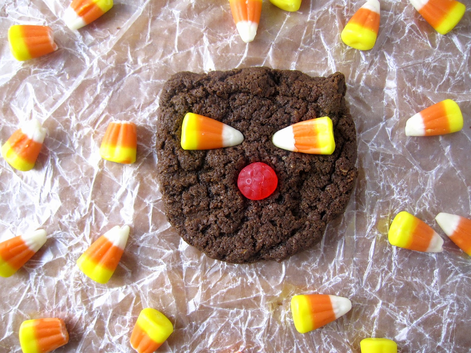 This Whole Wheat Black Cat Cookies recipe is perfect for Halloween. This is a great way to use up your leftover Halloween candy!