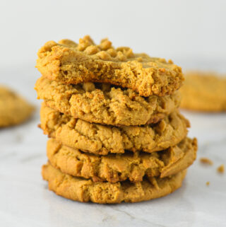 Flourless Butterless Peanut Butter Cookies