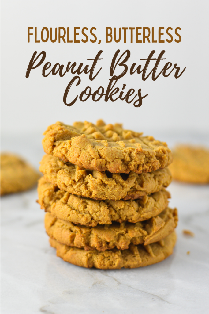 Flourless Butterless Peanut Butter Cookies