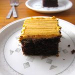 Whole Wheat Chocolate Cake with Orange Frosting