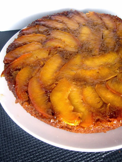 Whole Wheat Nectarine Upside Down Cake