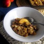 Baked Nectarine and Almond Oatmeal