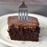 Chocolate Cake with Thick Chocolate Icing