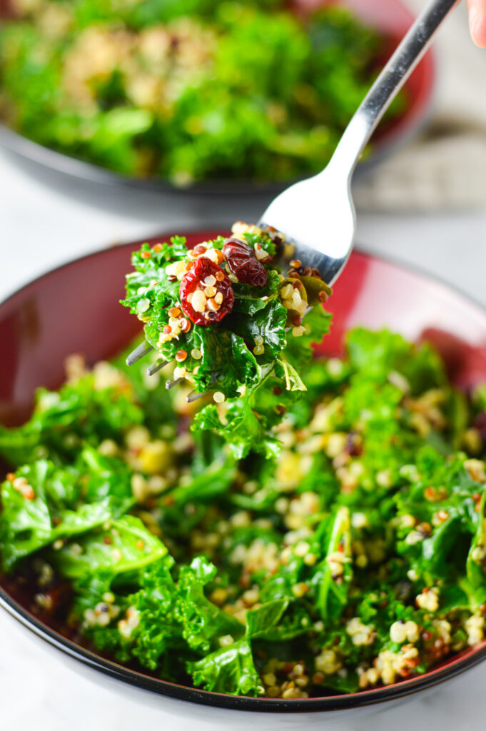 Kale, Quinoa and Cranberry Salad