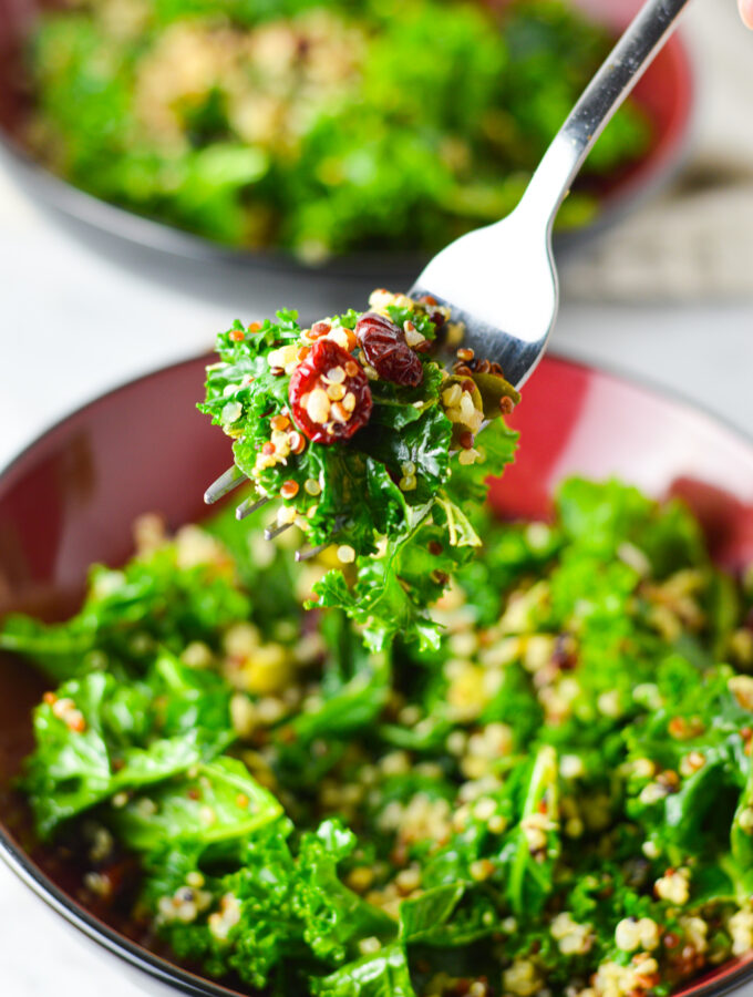 Kale, Quinoa and Cranberry Salad