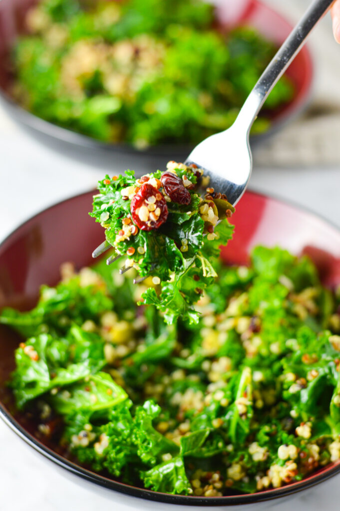 Kale, Quinoa and Cranberry Salad